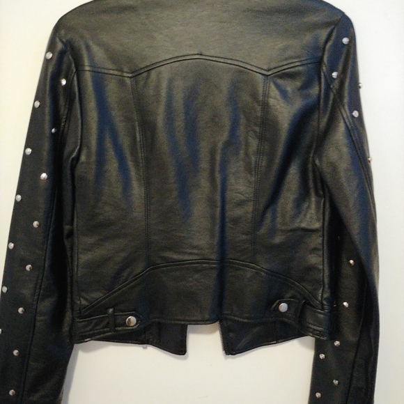 Studded Faux Leather Jacket - Picture 3 of 3